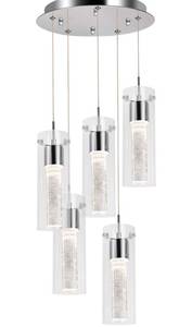 lot 45895 image: Pendant Light, 5-Light Integrated LED Kitchen Lighting