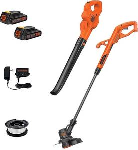 lot 45900 image: BLACKDECKER 2in1 Cordless String TrimmerEdger  Sweeper Combo Kit