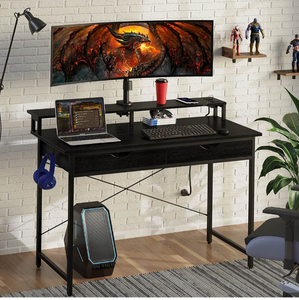 lot 48539 image: Retail $149.99 Rolanstar Computer Desk with 2 Drawers and Power Outlet