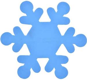 lot 52882 image: (4packs of 15) (Lot of 2) Blue and White Foam Snowflakes for Decorating Christmas