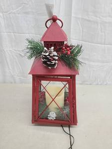 lot 52913 image: 15 Heavy, High Quality Lantern with LED Candle by Ashland