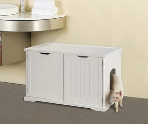lot 5 image: Merry Products Cat Washroom Bench