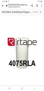 lot 26 image: RTape Conform 4075RLA is Standard Weight Paper Application Tape with A High Tack Rubber Adhesive4075RLA