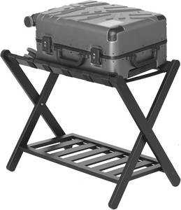 lot 50 image: Unbrands Luggage Rack, Folding Luggage Rack for Guest Room for Home Bedroom Hote, with Shelf