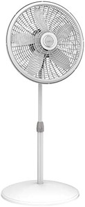 lot 56 image: Lasko, White 1820 18�� Elegance & Performance Adjustable Pedestal Features Oscillating Movement Tilt-back Fan Head, 2.3
