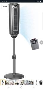 lot 100 image: Lasko 2535 52 Oscillating Pedestal Fan, 52 Inch, Silver Gray