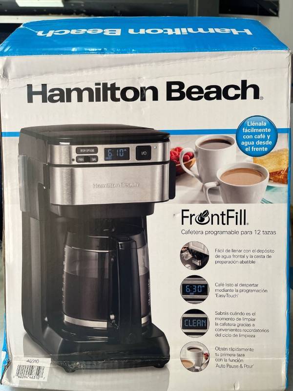 Hamilton Beach Programmable Coffee Maker, 12 Cups 46310 TESTED