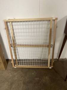 lot 6460 image: wood baby gate