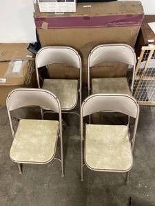 lot 6466 image: 4 samsonite folding chairs