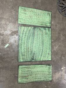 lot 6479 image: green metal wall art