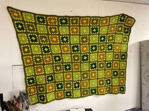 lot 6490 image: green afghan