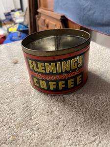 lot 6671 image: Fleming coffee tin