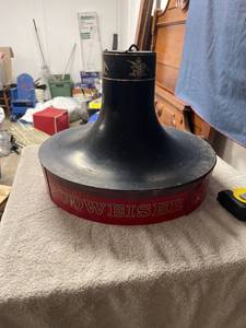 lot 6684 image: Hanging Budweiser pool table light