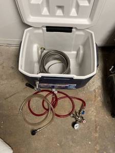lot 6712 image: Coleman cooler kegerator