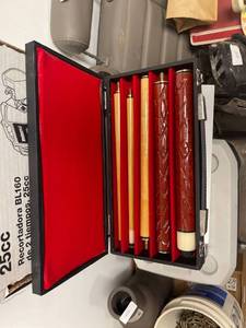 lot 6724 image: five piece pool stick