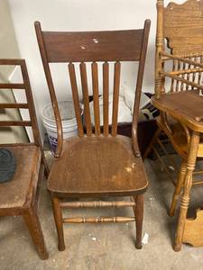 lot 6728 image: wood chair