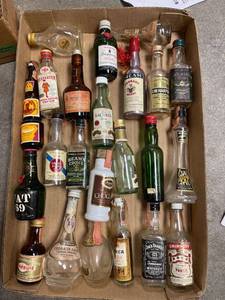 lot 6744 image: vintage liquor bottles