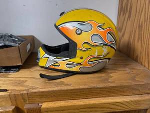 lot 6763 image: yellow youth fulmar helmet
