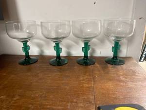lot 6783 image: cactus stem glasses