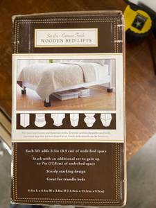 lot 6796 image: new wood bed lift blocks