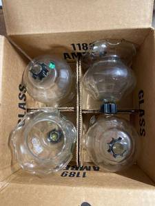 lot 6803 image: 4 glass globes