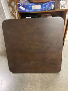 lot 6811 image: new folding table (needs repair)