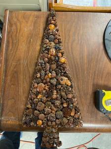 lot 6834 image: Christmas tree made of nuts