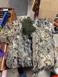 lot 6855 image: camo pants jacket & head over
