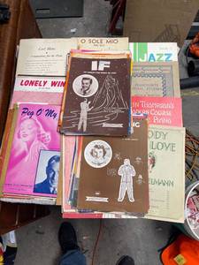 lot 6861 image: lot of vintage sheet music