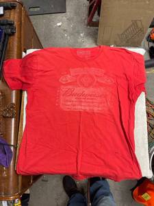 lot 6864 image: xl Budweiser shirt
