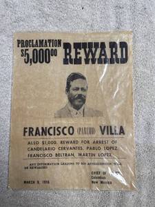 lot 6885 image: 1916 wanted poster