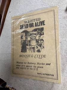 lot 6887 image: Bonnie & Clyde poster