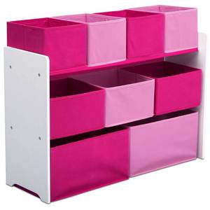 lot 1650 image: Delta Children 9-Bin Deluxe Toy Organizer