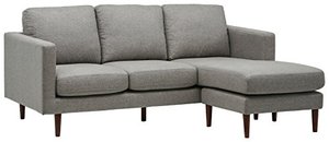lot 1699 image: Rivet Revolve Modern Upholstered Chaise Sofa