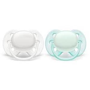 lot 1618 image: Phillips Avent Ultra Soft Pacifiers (2 COUNT)