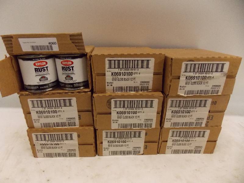 lot 4060 image: NEWKrylon Rust Protector Gloss Enamel Black