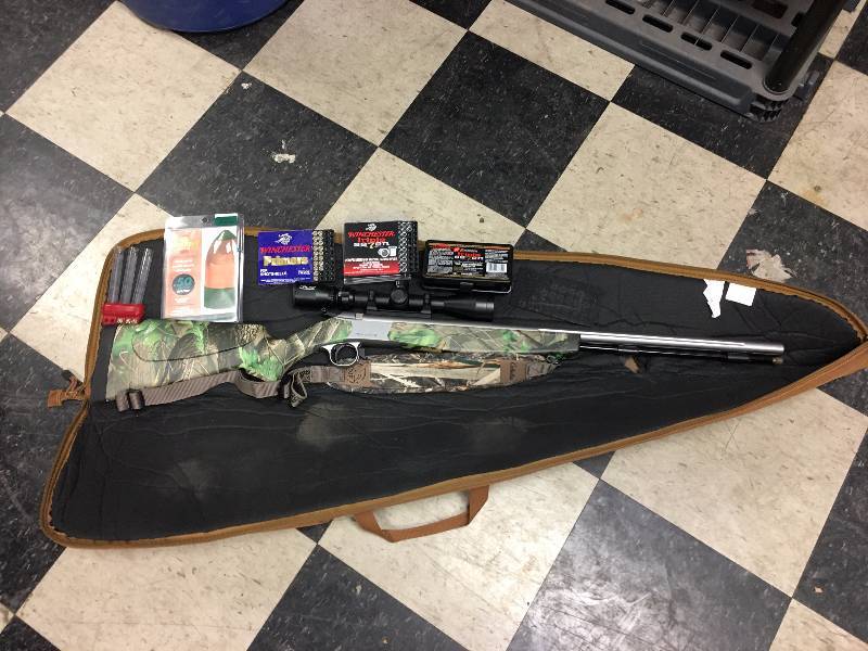 lot 4114 image: Used CVA Optima  Muzzleloader Package, .50, Full Realtree APG Camo