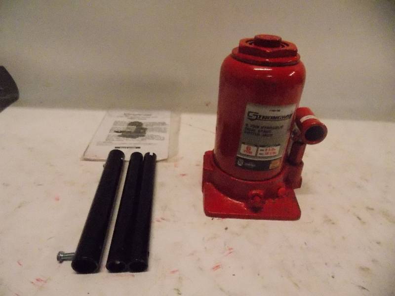 lot 4140 image: Strongway 6 Ton Hydraulic Dual Stage Bottle Jack