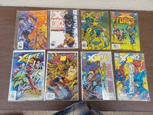 lot 5568 image: 8 X Force Marvel comics