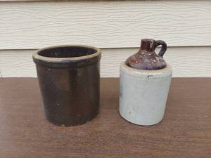 lot 5575 image: crock and jug