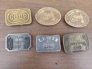 lot 5602 image: 6 COOP belt buckles