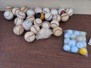lot 5623 image: baseballs and golf balls