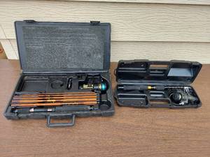 lot 5692 image: Daiwa and Zebco Fishing Rods and Reels in case