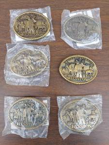 lot 5705 image: Hesston NFR Belt Buckles
