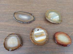 lot 5712 image: belt buckles- polished geodes