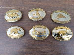 lot 5715 image: 6 belt buckles- rodeo
