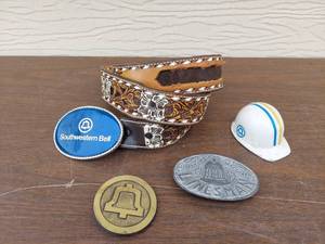 lot 5779 image: belt buckles with belt - SW Bell