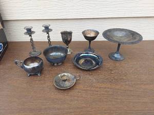 lot 5780 image: silver plate items