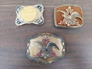 lot 5802 image: Budweiser Belt Buckles