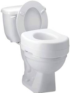 lot 4559 image: Carex 5-inch Raised Toilet Seat - WHITE